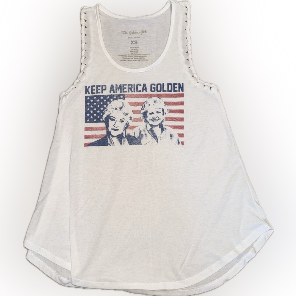Golden Girls Keep America Golden Patriotic Tank Top
